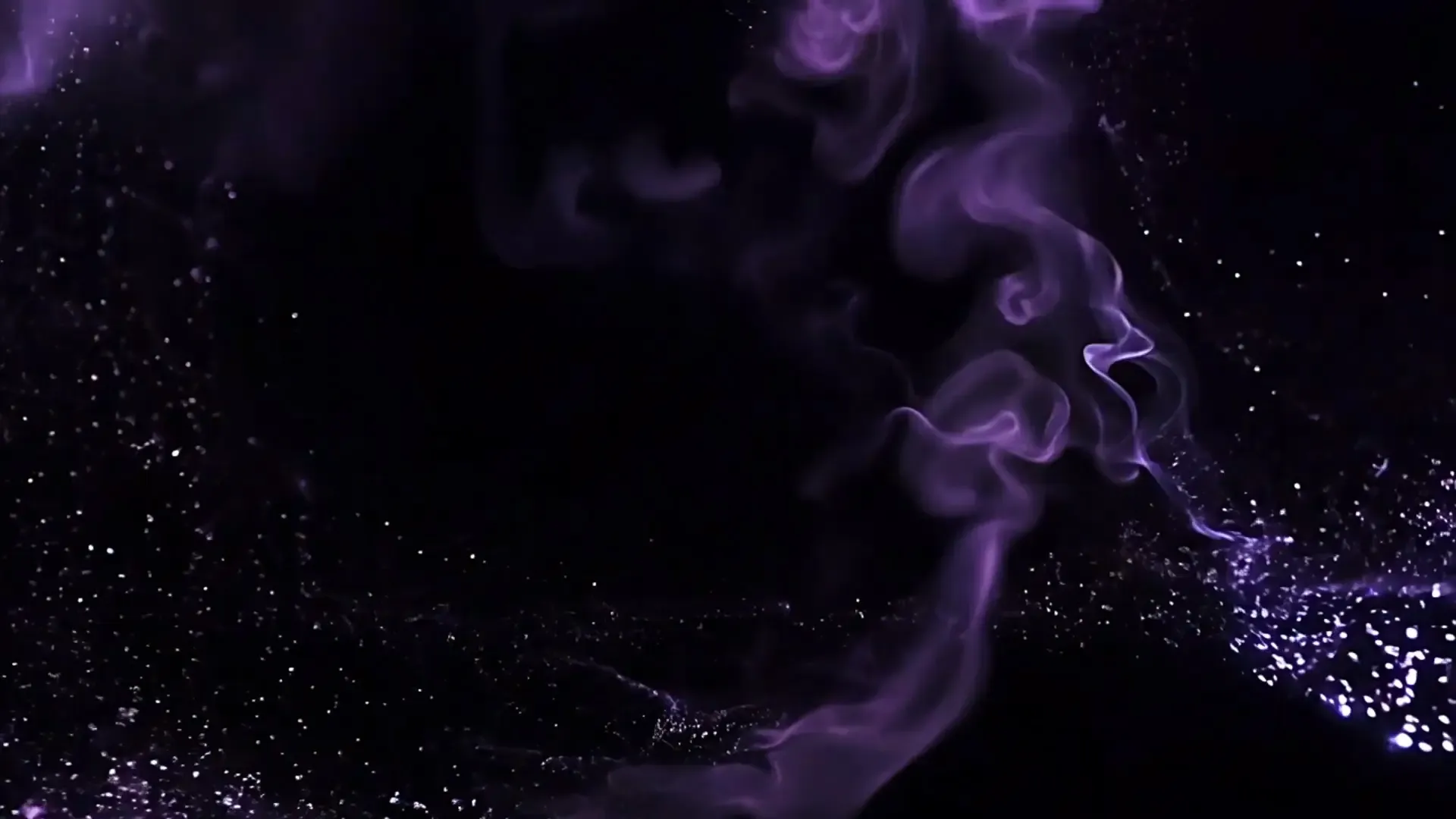 Purple Particle Swirl Overlay for Logo Animation